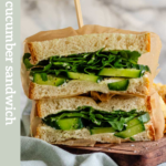 Vegan cucumber sandwich pin