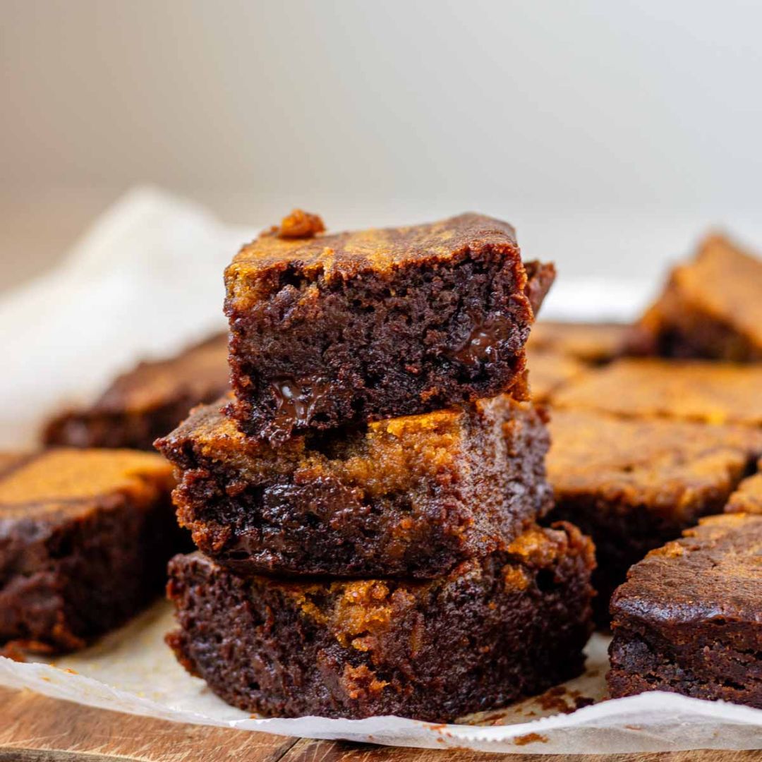 Fudgy Vegan Pumpkin Brownies Recipe